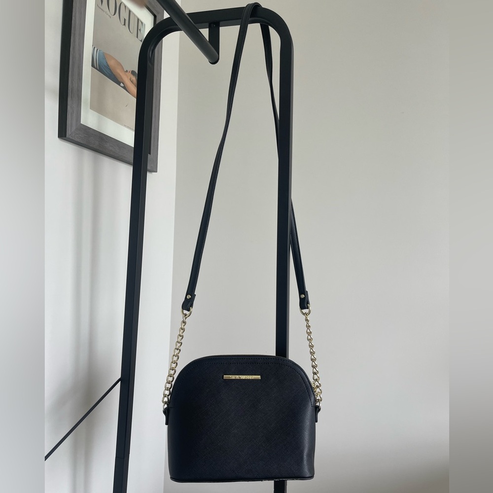 Steve Madden Black Crossbody Bag with gold hardware